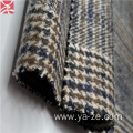 plaid check woolen yarn dyed suit fabric